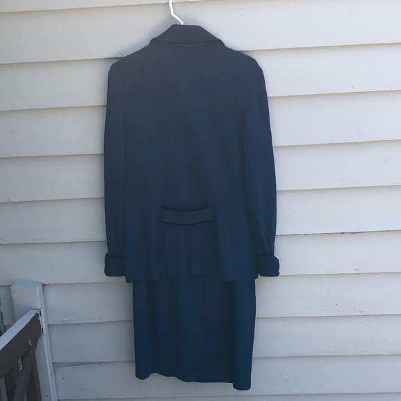 ST JOHN Collection Blue Suit Marie Gray 8 - Picture 2 of 8